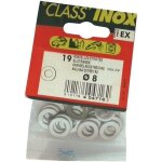Rondelle - vynex - plate étroite - inox a4 - d: 8 mm - sachet de 19 pièces Rondelle - vynex - plate étroite - inox a4 - d: 8 mm - sachet de 19 pièces