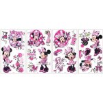 Stickers disney minnie fashionista - the deco factory - repositionnables - rose - enfant