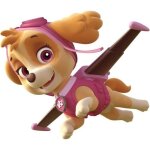 Sticker g�ant - roommates - pat patrouille stella - 76x63cm - repositionnable - d�coration murale