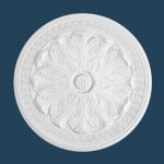 Rosace design marbet r - 8  47 cm polystyrne lger blanc