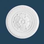 Rosace lgante marbet r - 6  30 cm polystyrne lger blanc