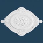 Rosace moderne marbet r - 4 57 x 40 cm polystyr�ne l�ger blanc