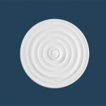 Rosace simple marbet r - 1  40 cm polystyrne lger blanc