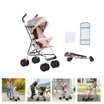 Rose poussette canne compacte pour b�b� enfant 0 - 4 ans willonin� poussette portable pliable et l�g�re ...