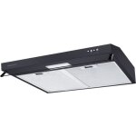 Rosieres hotte visi�re 60cm 348m3 / h noir - rhc638 / 1pn