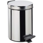 Rossignol poubelle cyjeu salle de bain - 3l - inox