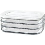Bote de rangement  charcuterie - rosti mepal - modula - blanc - 22. 4 x 16 x 8. 6 cm - compatible lave ...