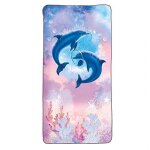 Serviette de bain - roth - dauphins - 60 x 120 cm - microfibres - lavable