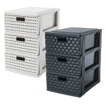 Bo�te � tiroirs - rotho - country - transparent - plastique - style campagne