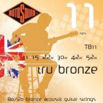 Rotosound tru bronze jeu de cordes pour guitare folk 80 / 20 bronze tirant light 11 15 22 30 42 52 import ...