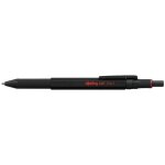 Stylo multifonction 3 en 1 - rotring - noir - bille - pointe fine - couleurs assorties