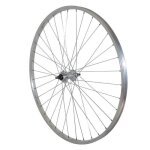 Roue arrière alu moyeu axe plein roue libre velox 1v Roue arrière alu moyeu axe plein roue libre velox 1v
