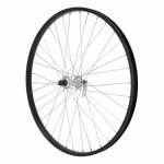 Roue avant moyeu alu blocage jante velox m110 - noir - 26