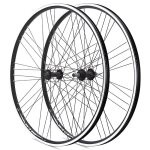 Roue avant vtt double paroi argent - rodi - blocage mtb 36t axe 100mm