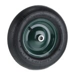 Relaxdays roue de brouette 4. 80 4. 00 - 8 pneumatique pneu de rechange de secours jante acier pour diable ...