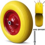 Roue de brouette increvable 3. 50 - 8 260kg + axe � 20mm
