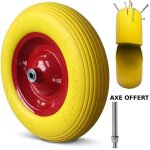 Roue de brouette increvable 4. 80 / 4. 00 - 8 260kg + axe � 16mm