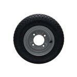 Roue compl�te remorque 8 350x8 ? 4 trous 115 mm jante acier