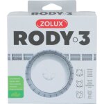 Roue dexercice silencieuse adapts aux cages rody3 - zolux - rodylounge - pour petits rongeurs - blanc ...