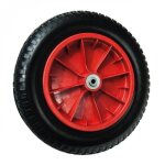 Roue gonflable pour brouette - 33 x 8. 5 cm - axe 10 mm - linxor