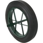 Roue pleine pour brouette -  38. 5 x 6. 5 cm - axe 20 mm - linxor