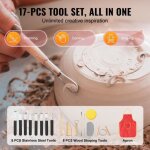 Roue de poterie 250 mm - vevor - tour de potier �lectrique 350 w - pour c�ramique fabrication bricolage ...