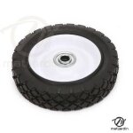 Roue de tondeuse universelle m�tallique avec roulement � 150 mm al�sage 127 mm