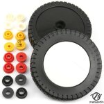 Roue tondeuse universelle � 180 mm / 45 mm jeu 3 bagues 8 10 127 mm par 2