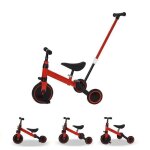 Rouge tricycle avec poussoir r�glable willonin� v�lo denfant � 3 modes draisienne � p�dale v�hicule avec ...
