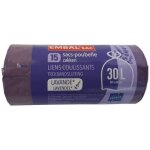 Rouleau de 15 sacs poubelle - embal sac - lien coulissant - 30l - parfum lavande