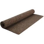 Rouleau de lige en caoutchouc - vidaxl - 100x200 cm - 5 mm - isolation phonique - entretien facile