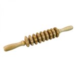 Rouleau de massage anti - cellulite 2 manches madérothérapie - bois - 36 cm - vivezen Rouleau de massage anti - cellulite 2 manches madérothérapie - bois - 36 cm - vivezen