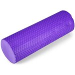 Rouleau de massage eva roller pour pilates yoga fitness gym - swarey - 59 pouces - violet - adulte