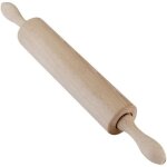 Rouleau � p�tisserie - metaltex - mod�le en bois - �5. 5cm - poign�es mobiles - longueur 42cm