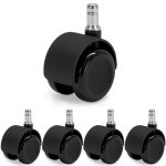 Roulettes auto - freinantes pour fauteuil de bureau waytex 78600 auto - frein fauteuil charg diam 50mm ...