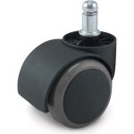 Roulette pour fauteuil de bureau universelle - waytex - diamtre 50 mm - compatible tous sols - noir ...