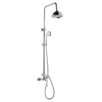 Rousseau colonne de douche avec robinet mitigeur mcanique retro - chrom