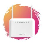 Strong - routeur wifi 4g lte - jusqu� 150 mbps 4g / 300 mbps wifi - 4 x rj45 - hotspot mobile - antennes ...