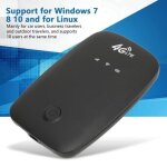 Routeur mobile 4g pzcc - point dacc�s wifi avec emplacement pour carte sim et batterie 2100mah