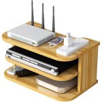 Routeur wifi boîte de rangement Étagères flottantes tv set - top rack mural multicouche gestion de câbles ... Routeur wifi boîte de rangement Étagères flottantes tv set - top rack mural multicouche gestion de câbles ...