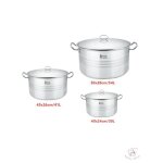 Royal swiss - set de 3 marmites - gros volume - 30 litres - 41 litres ? 54 litres