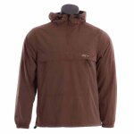 Veste de pluie - rty - marron - taille xl - demi fermeture éclair - avec capuche Veste de pluie - rty - marron - taille xl - demi fermeture éclair - avec capuche