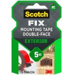 Ruban adhsif double - face extrieur - scotch - noir - 15m x 19mm - multi - usages - technologie 3m? ...