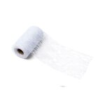 Ruban dentelle blanc 10 cm x 10 m