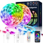 Ruban led 10m - goxawee - bande led 5050 rgb - bluetooth t�l�commande - rythme de musique / fonction ...