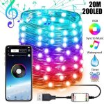 Ruban lumineux led sapin de nol 20m 200led - pimpimsky - blanc - intrieur - led - contemporain - design ...