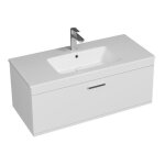 Rubite meuble salle de bain simple vasque 1 tiroir couleur - blanc mod�le - largeur 100 cm