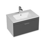 Rubite meuble salle de bain simple vasque 1 tiroir couleur - anthracite modèle - largeur 70 cm Rubite meuble salle de bain simple vasque 1 tiroir couleur - anthracite modèle - largeur 70 cm