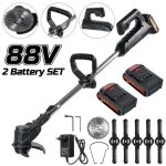 Débroussailleuse électrique sans fil rumocovo®88v 1800w - 2 batteries et un chargeur - longueur réglable ... Débroussailleuse électrique sans fil rumocovo®88v 1800w - 2 batteries et un chargeur - longueur réglable ...