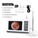 Rumocovo� endoscope de port�e doreille � �cran lcd hd kanoscope num�rique kanoscopie davertissement doreille ...
